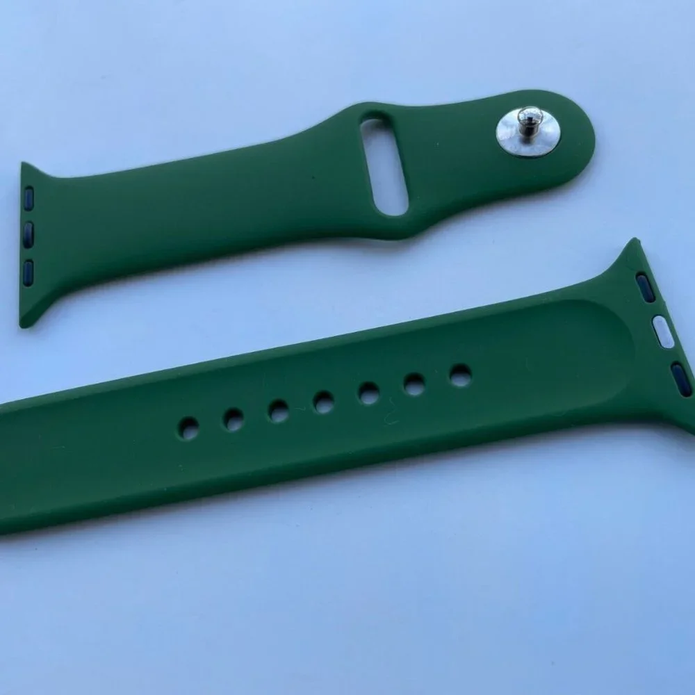 Replacement Strap for iWatch Green Tone Silicon Rubber Band Size 38/40mm